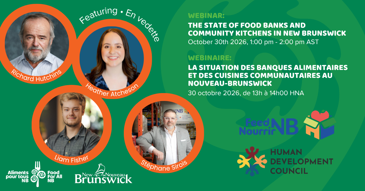 La situation des banques alimentaires et des cuisines communautaires au Nouveau-Brunswick