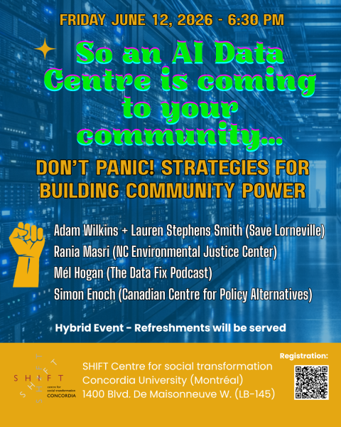 So an AI Data Centre is coming to your community? A roundtable on strategies for building community power