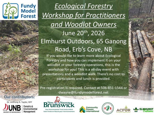 Ecological Forestry Workshop for Practitioners and Woodlot Owners