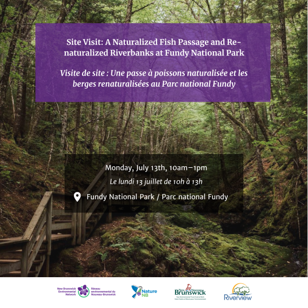 Site Visit: A Naturalized Fish Passage and Re-naturalized Riverbanks at Fundy National Park