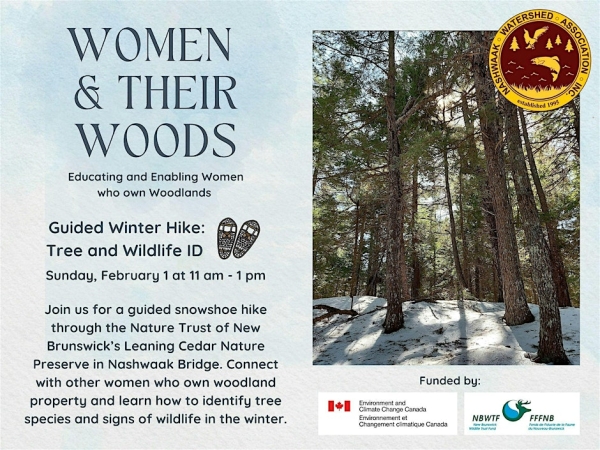 Women &amp; their Woods Guided Winter Hike: Tree and Wildlife ID